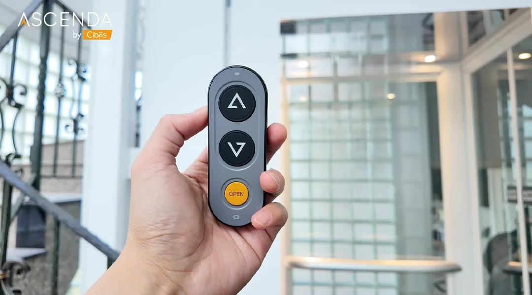 Ascenda Home Lift Size L Installed in the Middle of the Staircase in Thailand (3)