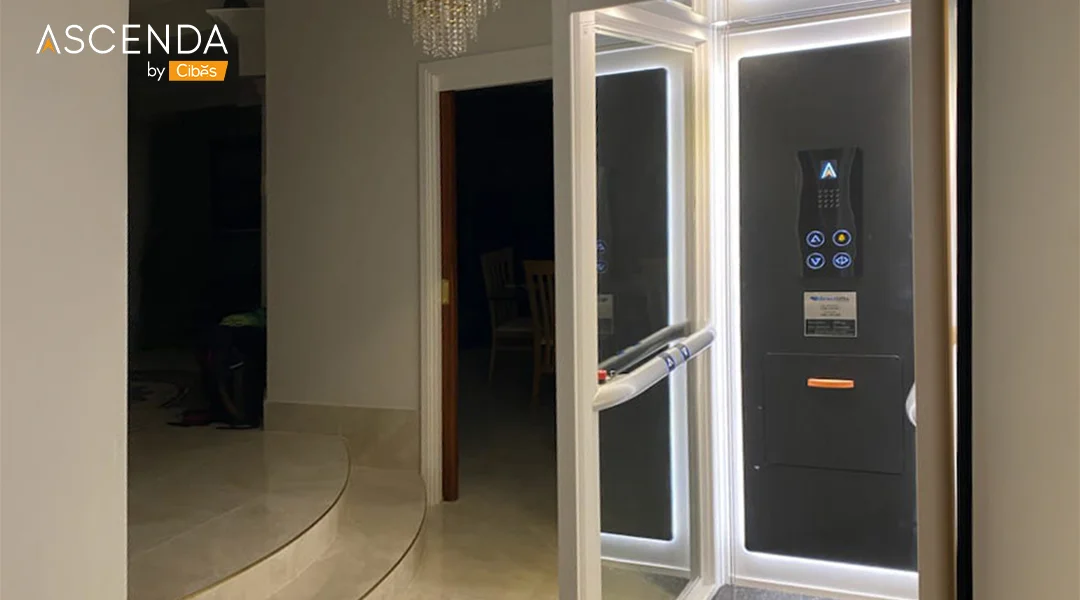 Ascenda Home Lift Size L in a Classic White Wood Home (3)